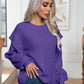 Dropped Shoulder Long Sleeve Sweater