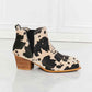 MMShoes Back At It Point Toe Bootie in Beige Cow Print